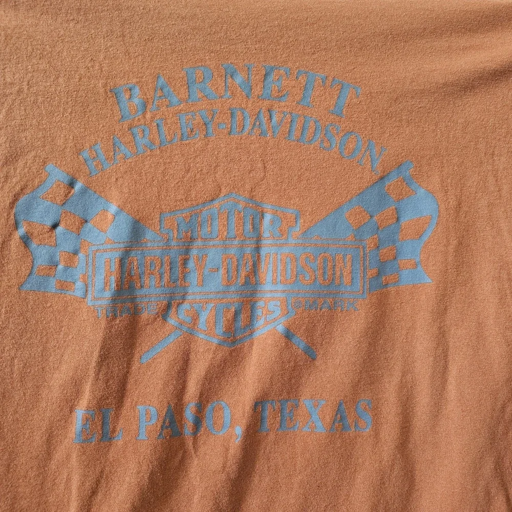 Harley-Davidson T-Shirt Men's Size XXL Orange El Paso TX - Picture 6 of 8